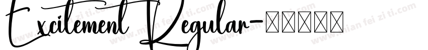 Excitement Regular字体转换